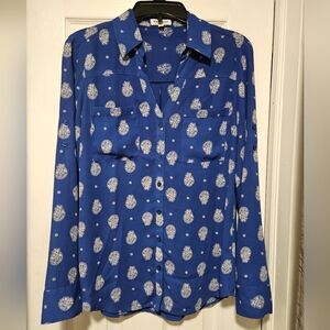 Womens Express Portofino Shirt - Blue Paisley